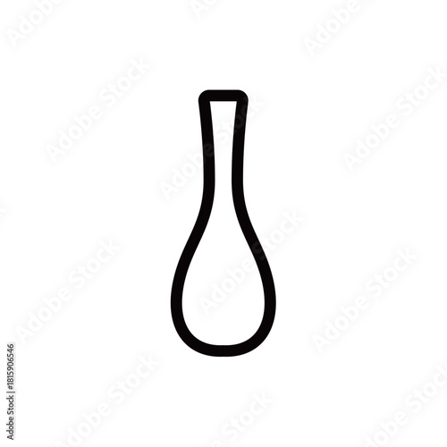 花瓶・一輪挿しの線画アイコン