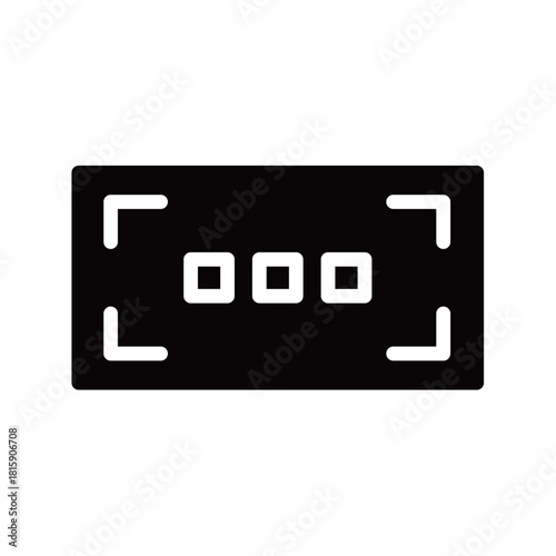 商品券・ギフト券のシルエットアイコン