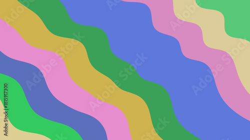 Pastel Wavy Stripes Abstract: Soft, Colorful Background with Diagonal Lines & Organic Curves for Gentle & Modern Designs