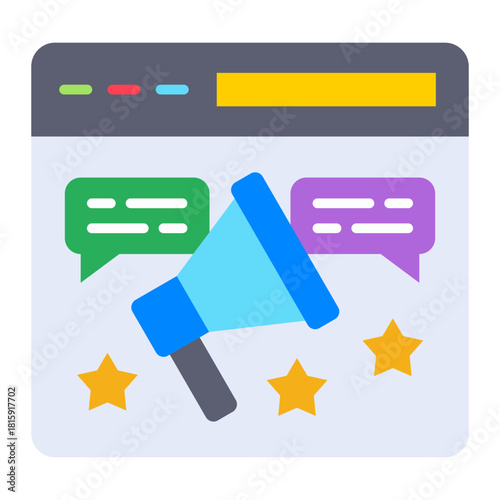 Digital advertising Icon