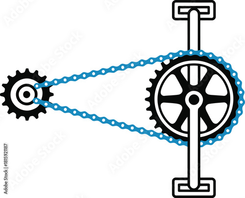 Bicycle Chain and Sprockets: A Simple Mechanical Illustration