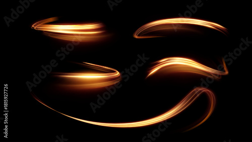 Vector background with radiant golden lines with a sense of festive motion and joy. Perfect for New Year's Eve promotions, wedding invitations, anniversary graphics, achievement announcements