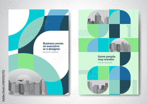 Template vector design for Brochure, AnnualReport, Magazine, Poster, Corporate Presentation, Portfolio, Flyer, infographic, layout modern size A4, Front and back, Easy to use and edit.