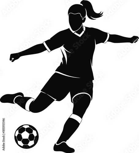 football player silhouette on white background