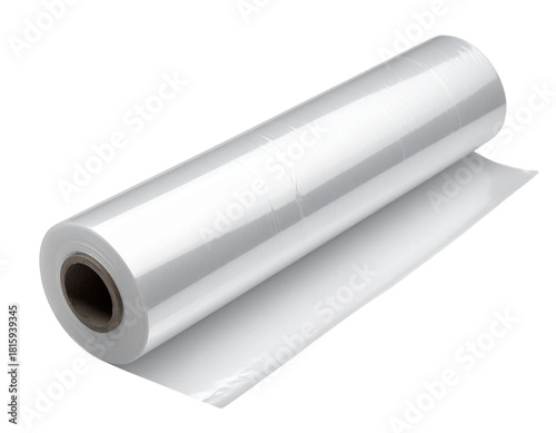Untitled design - “Angled Transparent Cellophane Wrapping Roll, lightweight packaging material, isolated on transparent background