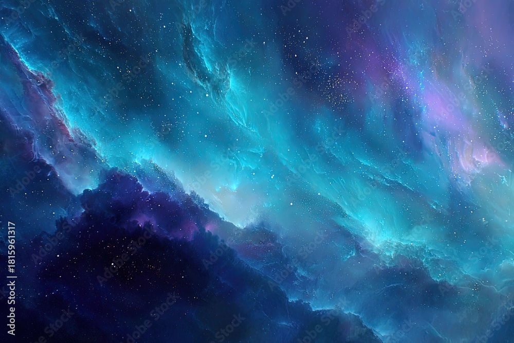 Obraz premium Colorful Nebula Space Background