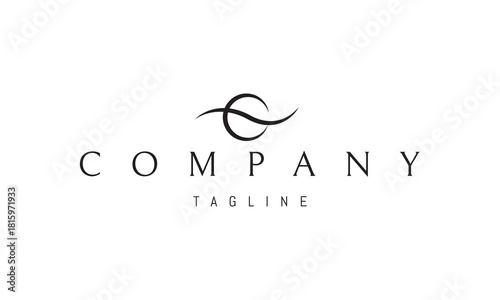 A vector logo featuring an abstract image a rising sun above flowing wave lines in a clean minimalistic style.