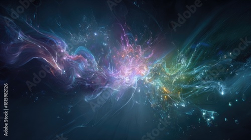 Abstract Colorful Cosmic Explosion