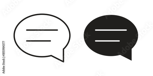 Comments icons in different style, sign or symbol, suitable for apps and websites