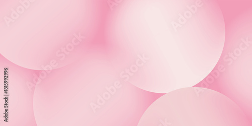 PrintSoft pink background with a smooth texture. The background features overlapping translucent circles, enhancing the pink color. Minimal abstract circles vector gradient background