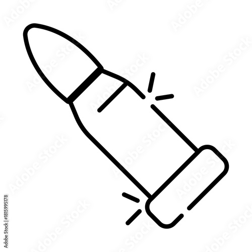 Trendy vector design of bullets