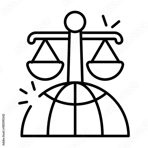 Vector design of global justice 