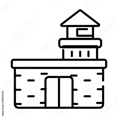 Perfect design icon of military base 