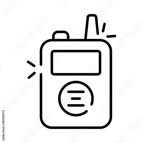 A unique design icon of walkie talkie 