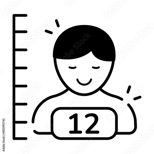 Trendy design icon of prisoner number 