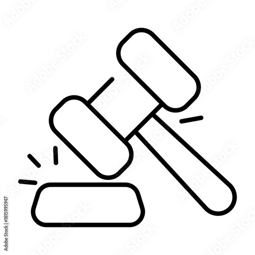 An editable design icon of auction