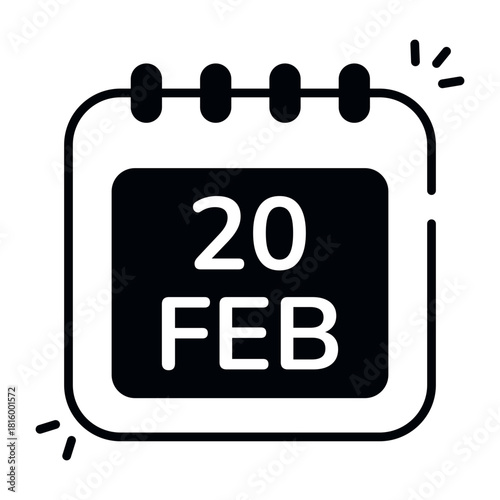 Modern design icon of murder date