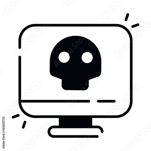 Modern design icon of system hacking 