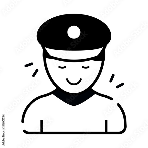 Perfect design icon of policeman 