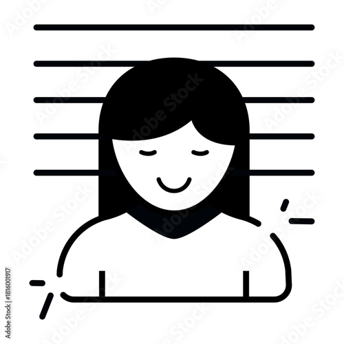 Trendy design icon of criminal 