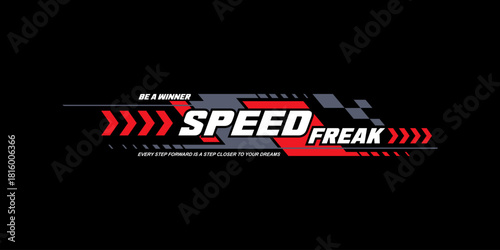 speed freak sport stripes decal 
