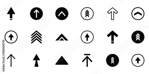 Swipe up arrow symbol with clean strokes. Upward icon indicating fast movement, increase, upgrade, or acceleration. Great for business, data, and progress visuals.