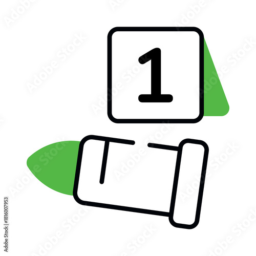 Modern design icon of murder date