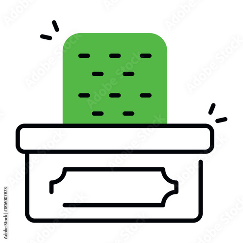 An eye catching design icon of judge table 