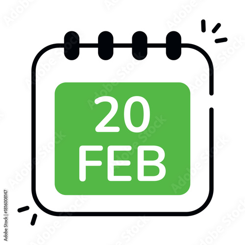 Modern design icon of murder date