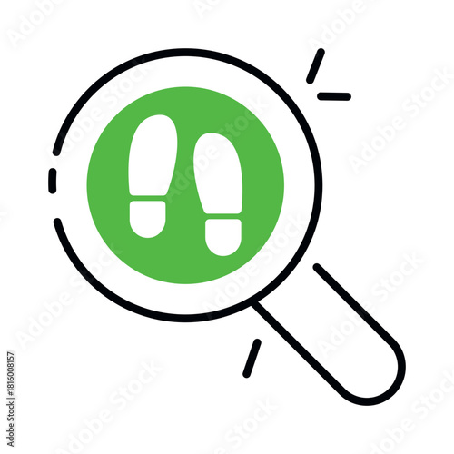 Perfect design icon of search evidence 