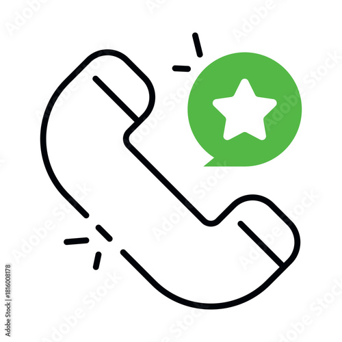 An icon design of police call