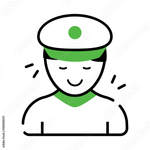 Perfect design icon of policeman 