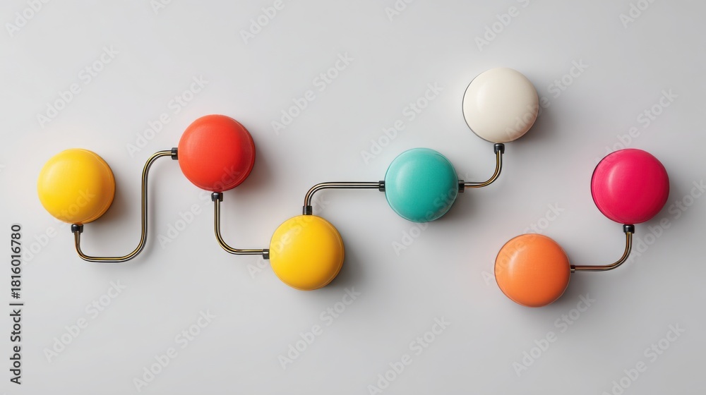 Obraz premium Wall mounted light fixture illuminating space and enhancing aesthetic in corporate innovation system roadmap concept