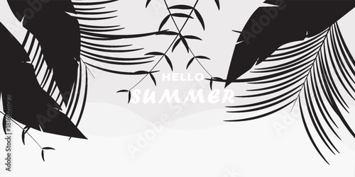 Summer podium display, pile of sand, white flowers, coconut tree, coconut fruit, beach umbrella, beach chair, poster flyer design, on cloud and sun shines, sand beach background, EPS 10 vector illustr