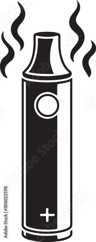 Electronic cigarette vector icon