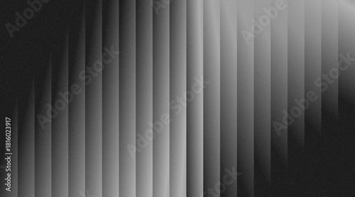 Modern Black and Grey Monochrome Gradient Abstract Background with Diagonal Layered Geometric Pattern for Design
