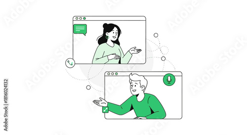 Virtual meetings and collaborative communication enhance remote teamwork and connectivity