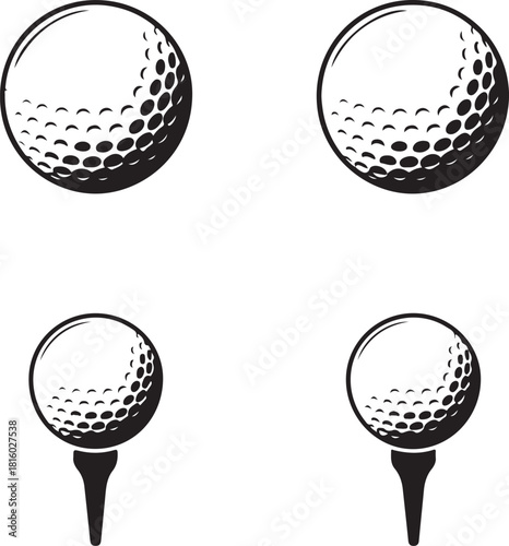 Golf Tee and ball Icon