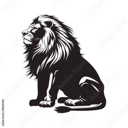 lion vinyl ready vector