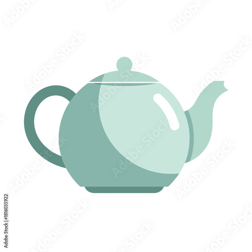 Teapot illustration displaying simplicity in design, a serene representation of afternoon