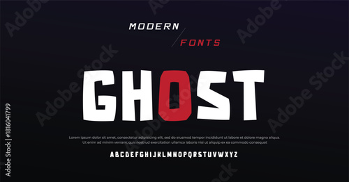 Creative modern liquid alphabet display font vector. Unique trendy typography style