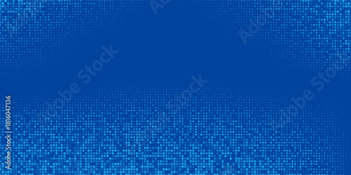 Abstract Dotted Blue Tech Finance Fintech Background Abstract Pixel Pattern. Abstract Business Tech Science Vector Backdrop Modern Abstract