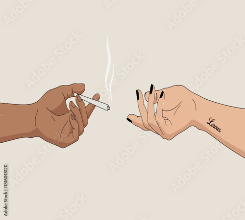 Illustration of a cheerful mother balances home and work, surrounded by her happy baby, young daughter, loyal dog, and calm cat, illustrating modern family life and care