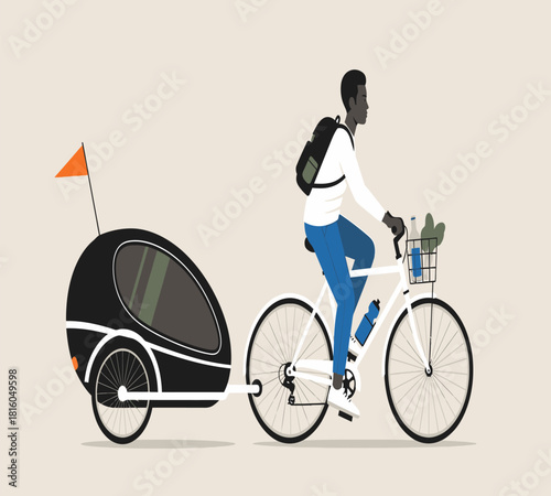 Illustration of a diverse group of young adults from various backgrounds standing and sitting in different poses, showcasing modern casual fashion, community, and individuality