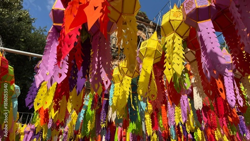 colorful prayer flags
