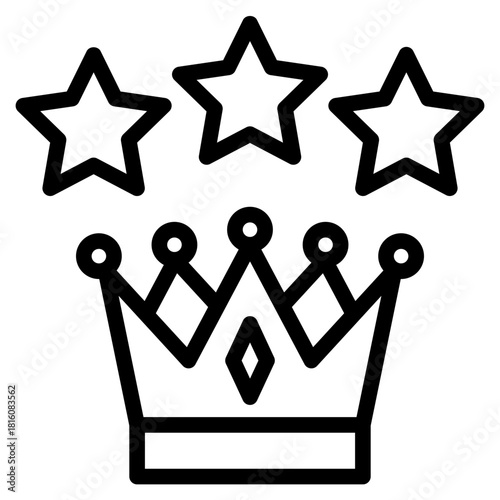 Clean  icon in vector illustration Simple modern line style foQualityr apps, reports, and digital dashboards.