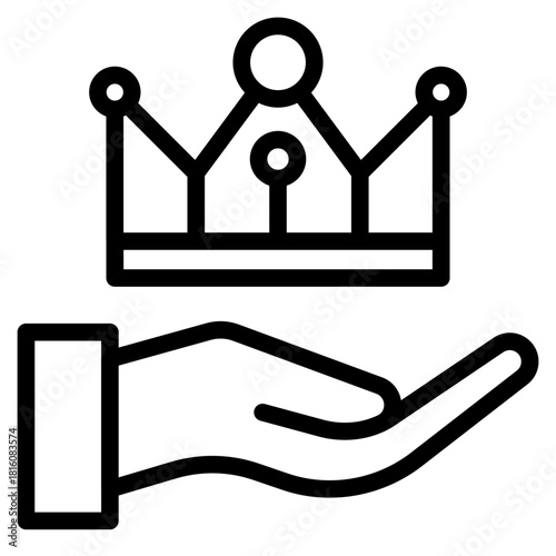 Clean Premium icon in vector illustration Simple modern line style for apps, reports, and digital dashboards.