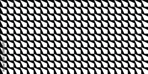 Seamless Black and White Optical Illusion Geometric Pattern Vector