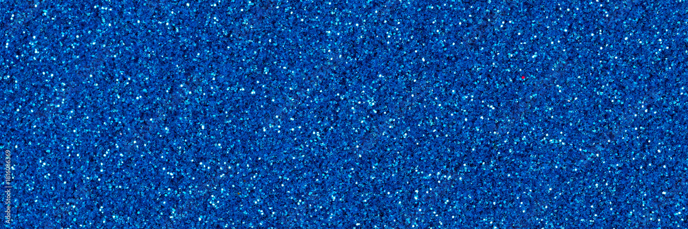 Obraz premium Stylish blue glitter texture, awesome wallpaper for desktop. Panoramic photo.