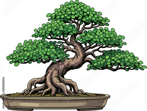 miniature majesty artistic interpretation of natures enduring harmony and growth, isolated on transparent background